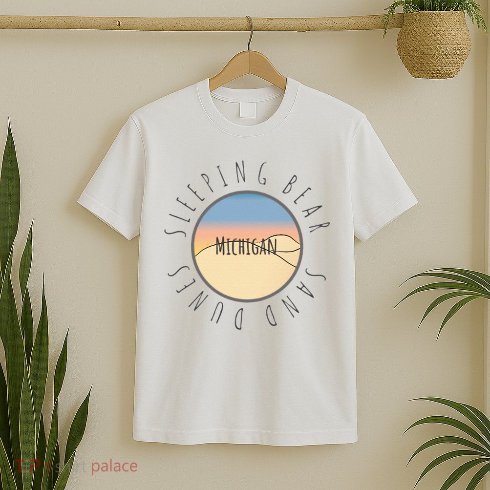 Michigan Michigander Great Lakes Sleeping Bear Sand Dunes T-Shirt