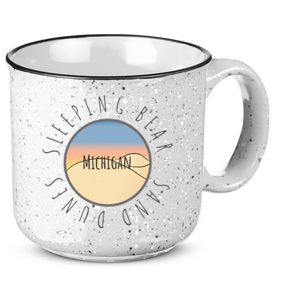Michigan Michigander Great Lakes Sleeping Bear Sand Dunes 15oz Campfire Ceramic Mug