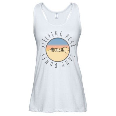 Michigan Michigander Great Lakes Sleeping Bear Sand Dunes Ladies Essential Flowy Tank