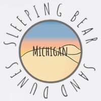 Michigan Michigander Great Lakes Sleeping Bear Sand Dunes Flat Bill Trucker Hat