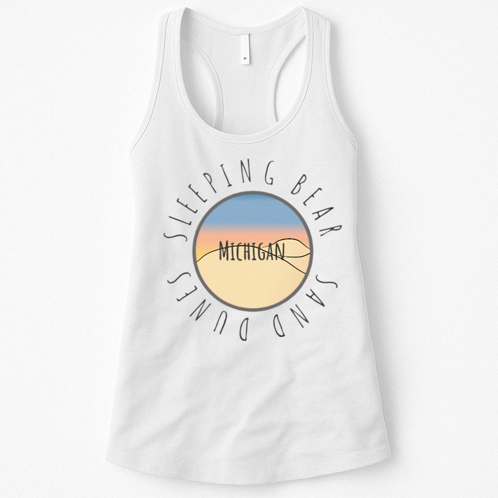 Michigan Michigander Great Lakes Sleeping Bear Sand Dunes Womens Tank Top