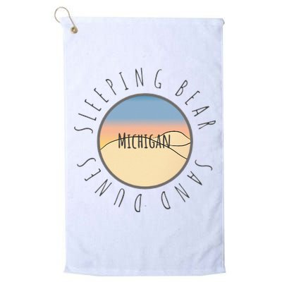 Michigan Michigander Great Lakes Sleeping Bear Sand Dunes Golf Towel