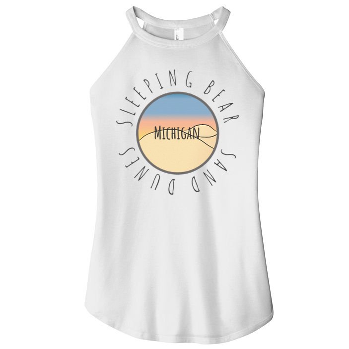 Michigan Michigander Great Lakes Sleeping Bear Sand Dunes Women's Perfect Tri Rocker Tank