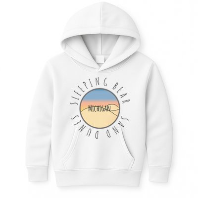 Michigan Michigander Great Lakes Sleeping Bear Sand Dunes Kids Hoodie