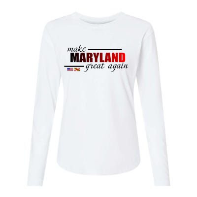 Make Maryland Great Again Womens Cotton Relaxed Long Sleeve T-Shirt