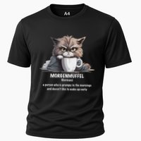 Morgenmuffel Morning Grouch Cute Grumpy In Morning Cat Wake Performance Shirt
