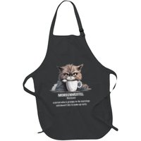 Morgenmuffel Morning Grouch Cute Grumpy In Morning Cat Wake Apron