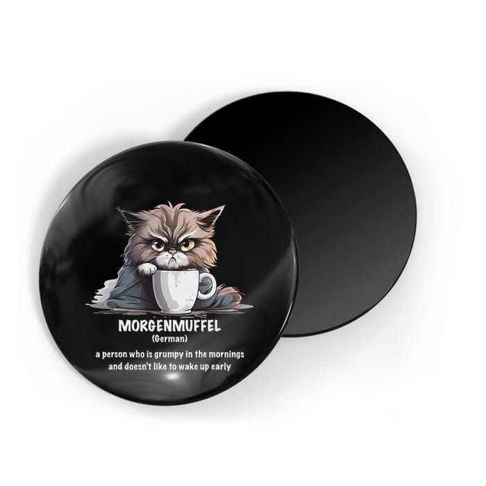 Morgenmuffel Morning Grouch Cute Grumpy In Morning Cat Wake Magnet