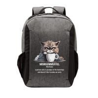 Morgenmuffel Morning Grouch Cute Grumpy In Morning Cat Wake Vector Backpack