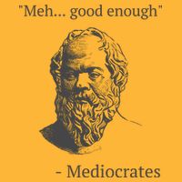 Mediocrates Meh Good Enough Sarcasm Sustainable Knit Beanie