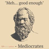 Mediocrates Meh Good Enough Sarcasm Zip Tote Bag