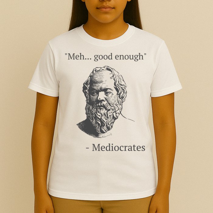 Mediocrates Meh Good Enough Sarcasm T-Shirt