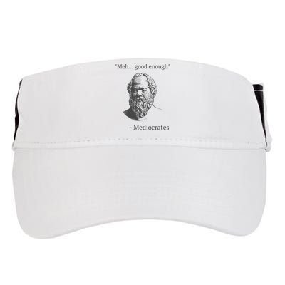 Mediocrates Meh Good Enough Sarcasm Adult Drive Performance Visor