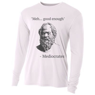 Mediocrates Meh Good Enough Sarcasm Cooling Performance Long Sleeve Crew