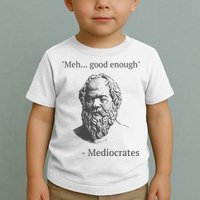 Mediocrates Meh Good Enough Sarcasm Toddler T-Shirt