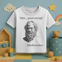 Mediocrates Meh Good Enough Sarcasm Toddler T-Shirt