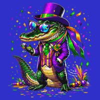 Mardigator Mardi Gras Alligator Costume Womens Tank Top