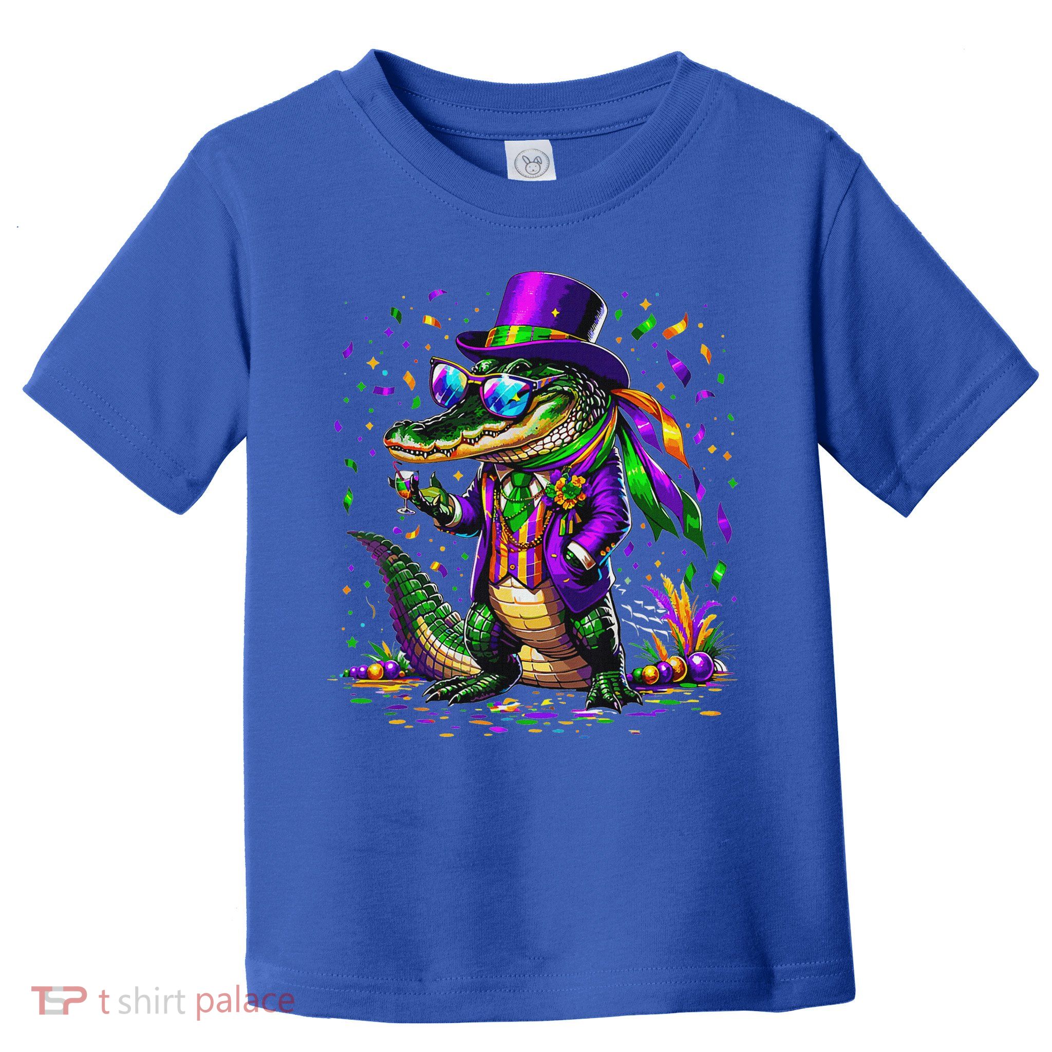 Mardigator Mardi Gras Alligator Costume Toddler T-Shirt