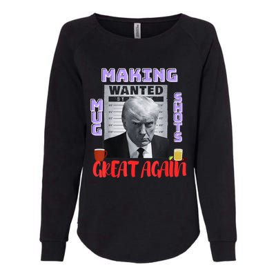 Making Mugshots Great Again Trump 2024 Mugshot President Womens California Wash Sweatshirt