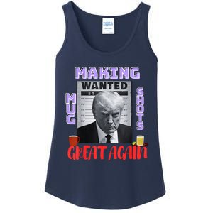 Making Mugshots Great Again Trump 2024 Mugshot President Ladies Essential Tank