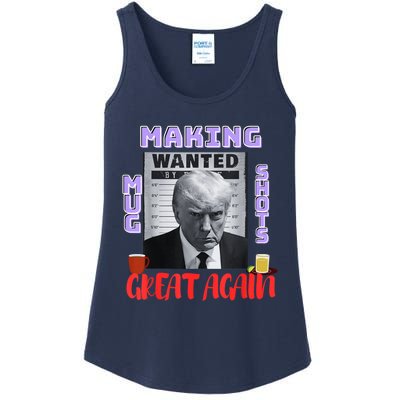 Making Mugshots Great Again Trump 2024 Mugshot President Ladies Essential Tank