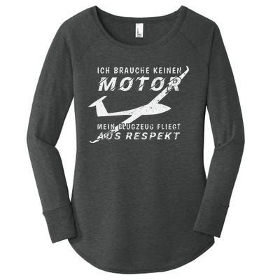 Model making glider funny model aeroplane pilot Women's Perfect Tri Tunic Long Sleeve Shirt