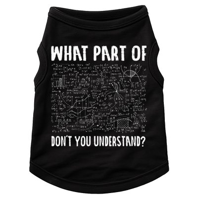 Mathematics Math Geek University Teacher Ironic Joke Doggie Tank