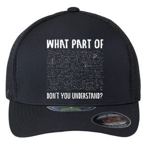 Mathematics Math Geek University Teacher Ironic Joke Flexfit Unipanel Trucker Cap