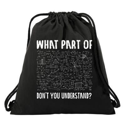 Mathematics Math Geek University Teacher Ironic Joke Drawstring Bag