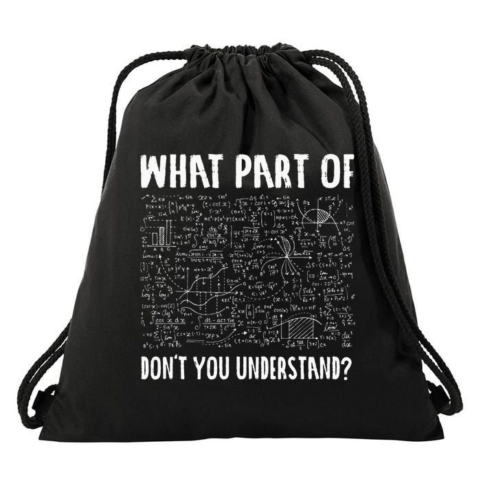 Mathematics Math Geek University Teacher Ironic Joke Drawstring Bag
