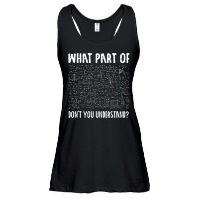 Mathematics Math Geek University Teacher Ironic Joke Ladies Essential Flowy Tank