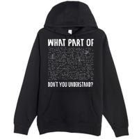 Mathematics Math Geek University Teacher Ironic Joke Premium Pullover Hoodie