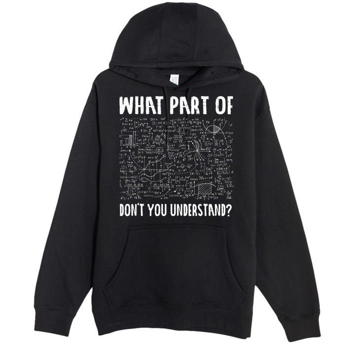 Mathematics Math Geek University Teacher Ironic Joke Premium Pullover Hoodie