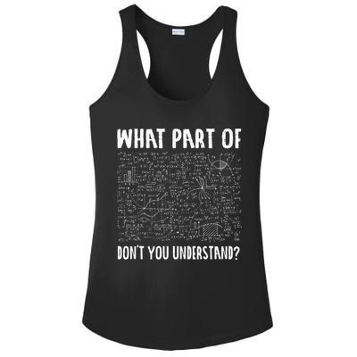 Mathematics Math Geek University Teacher Ironic Joke Ladies PosiCharge Competitor Racerback Tank