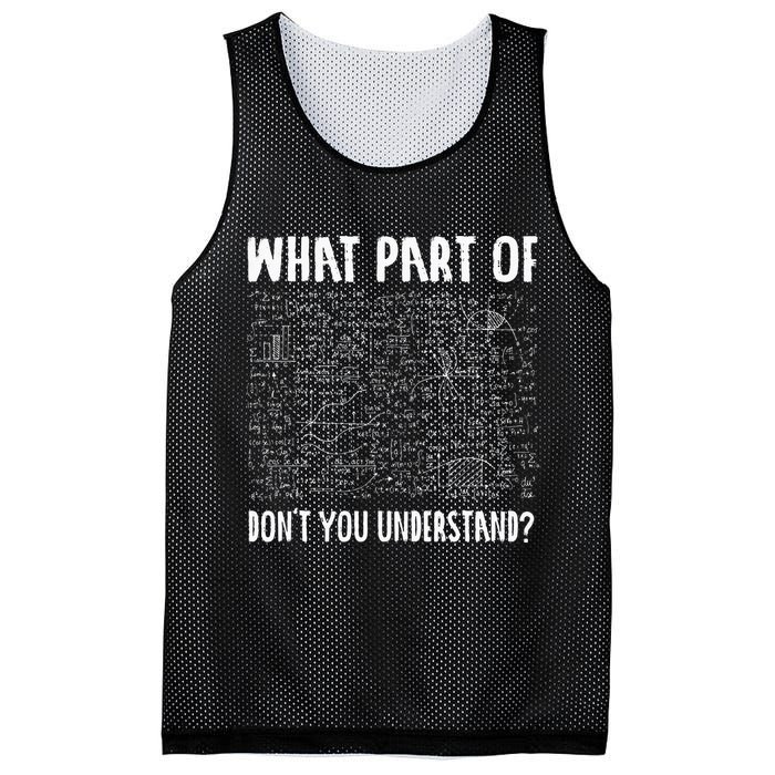 Mathematics Math Geek University Teacher Ironic Joke Mesh Reversible Basketball Jersey Tank