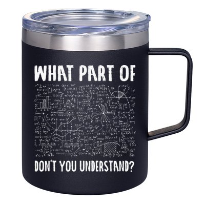 Mathematics Math Geek University Teacher Ironic Joke 12oz Stainless Steel Coffee Mug