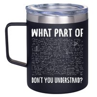 Mathematics Math Geek University Teacher Ironic Joke 12oz Stainless Steel Coffee Mug
