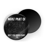 Mathematics Math Geek University Teacher Ironic Joke Magnet