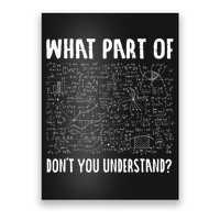 Mathematics Math Geek University Teacher Ironic Joke Poster