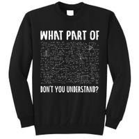 Mathematics Math Geek University Teacher Ironic Joke Tall Sweatshirt