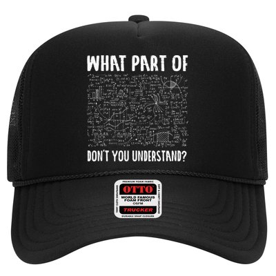 Mathematics Math Geek University Teacher Ironic Joke Trucker Hat