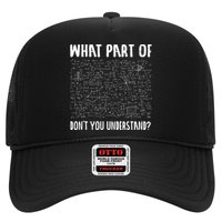 Mathematics Math Geek University Teacher Ironic Joke Trucker Hat