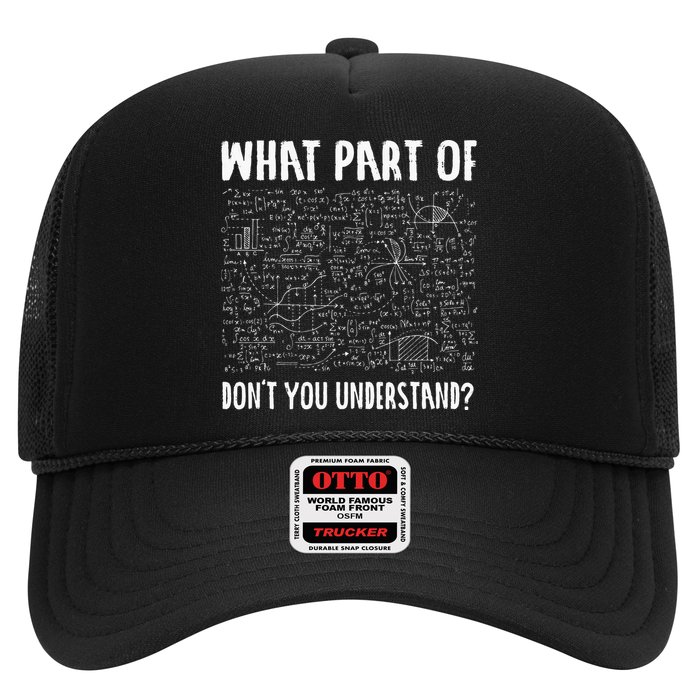 Mathematics Math Geek University Teacher Ironic Joke Trucker Hat