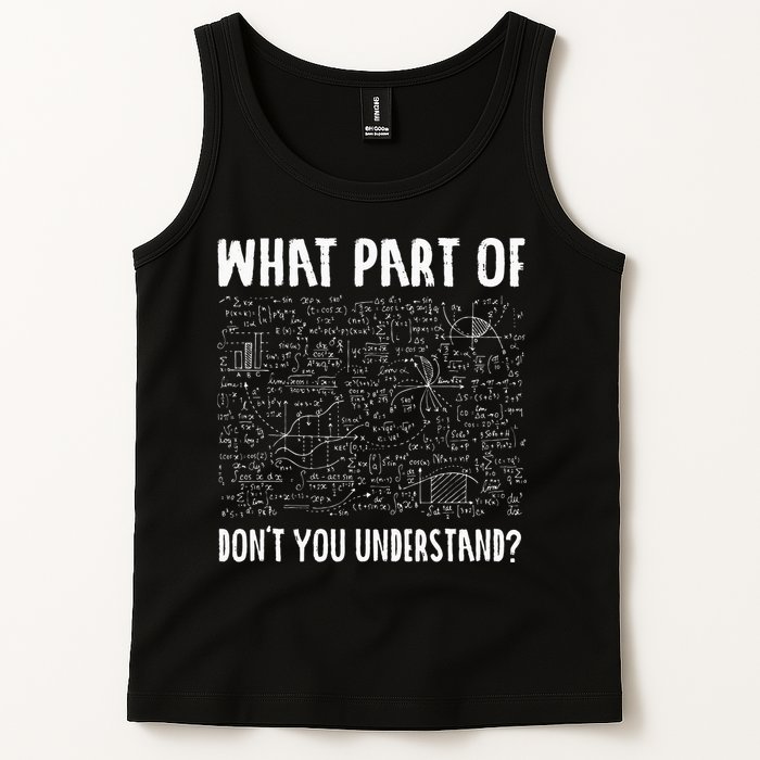 Mathematics Math Geek University Teacher Ironic Joke Tank Top