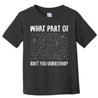 Mathematics Math Geek University Teacher Ironic Joke Toddler T-Shirt
