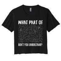 Mathematics Math Geek University Teacher Ironic Joke Crop Top
