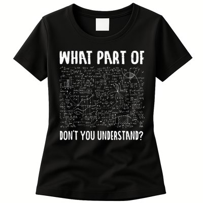 Mathematics Math Geek University Teacher Ironic Joke Womens T-Shirt