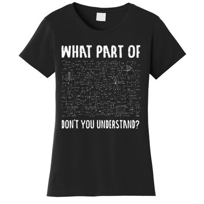 Mathematics Math Geek University Teacher Ironic Joke Women's T-Shirt