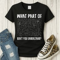 Mathematics Math Geek University Teacher Ironic Joke Womens T-Shirt