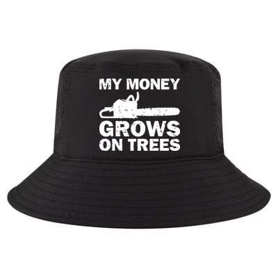 My Money Grows On Trees Funny Logger Arborist Logging Cool Comfort Performance Bucket Hat